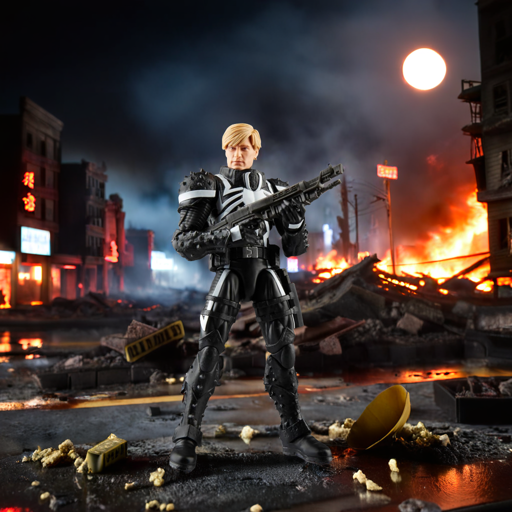 Marvel Legends Series Agent Venom (Flash Thompson), Retro Comics Collectible 6-Inch Scale Action Figure