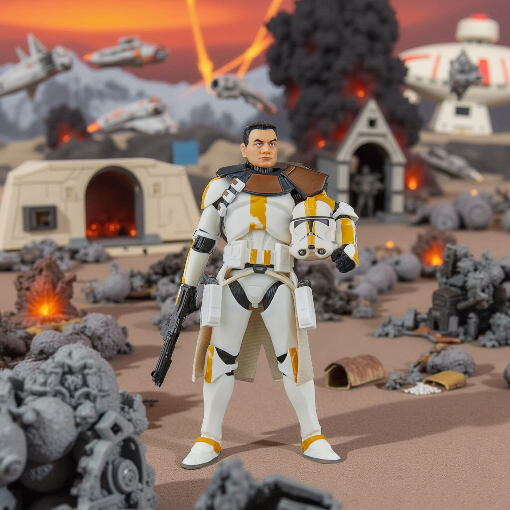 STAR WARS The Black Series Clone Lieutenant Galle, Revenge of The Sith Premium Collectible 6 Inch Action Figure