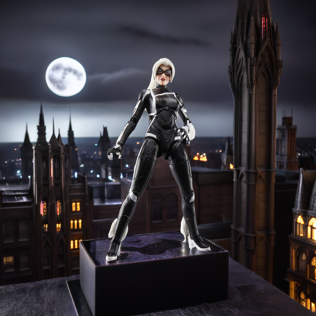 Marvel Legends Series Gamerverse Black Cat Felicia Hardy, Spider-Man 2 Video Game-Inspired Collectible 6 Inch Action Figure