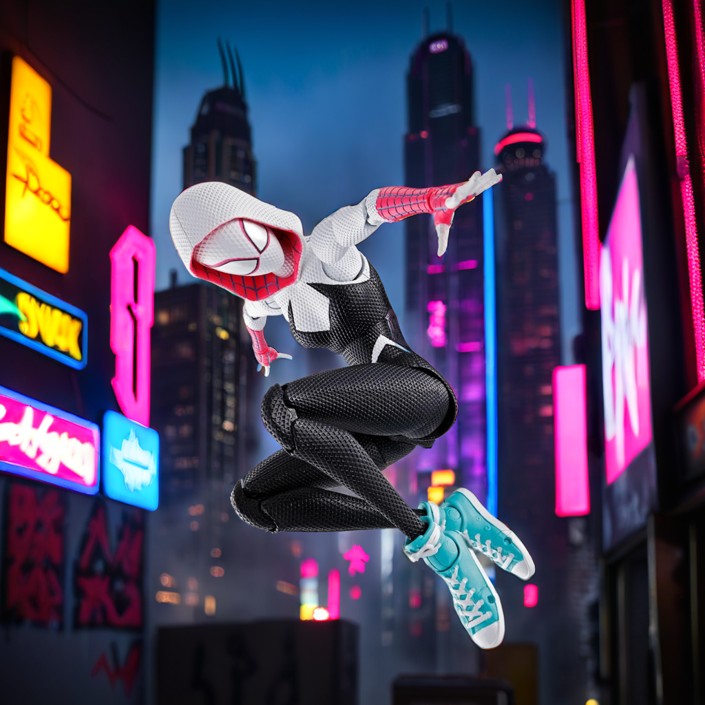 TAMASHII NATIONS - Spider-Man: Across The Spider-Verse - Spider-Gwen, Bandai Spirits S.H.Figuarts Action Figure