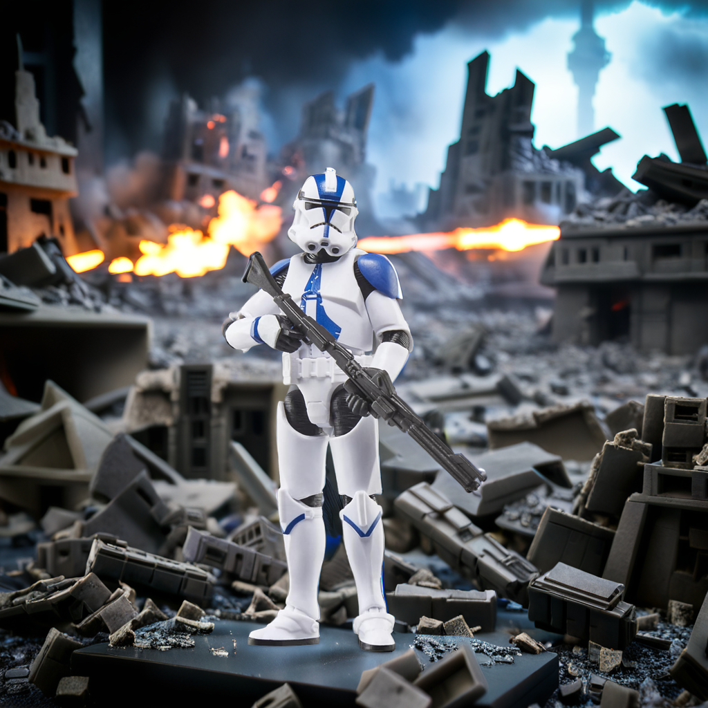 STAR WARS The Vintage Collection Clone Trooper (501st Legion), OBI-Wan Kenobi 3.75 Inch Collectible Action Figure