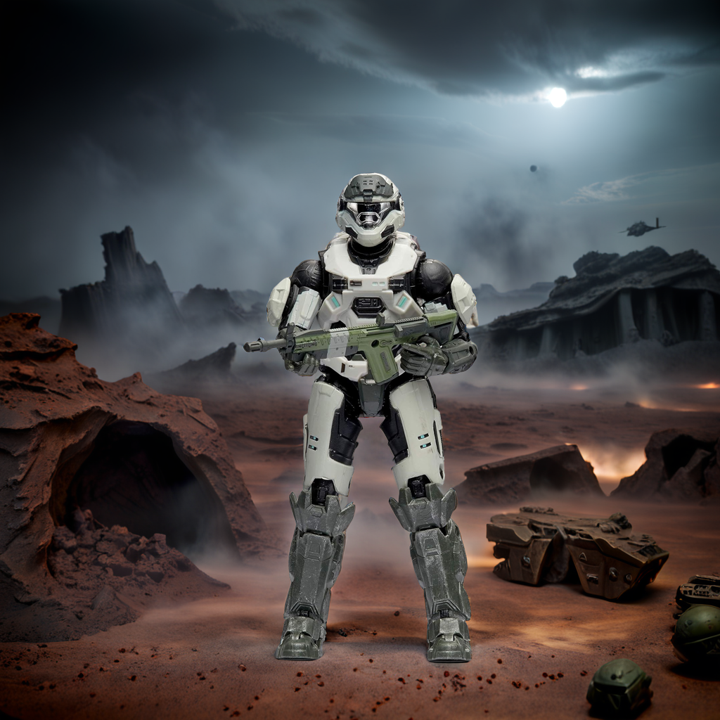 Halo 6.5 inch Spartan Collection – Spartan Mk. V (B) Highly Articulated, Poseable with Weapon Accessories - Scaled to Play & Display